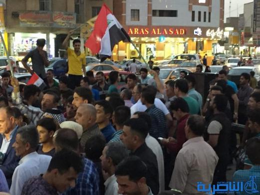  بالاهازيج ورايات الله اكبر ، الناصرية تحتفي بنصر الموصل - تقرير مصور -