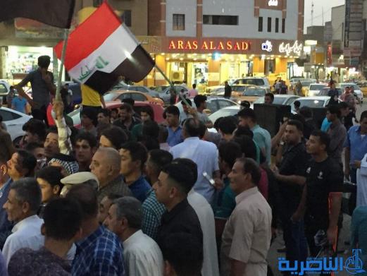  بالاهازيج ورايات الله اكبر ، الناصرية تحتفي بنصر الموصل - تقرير مصور -