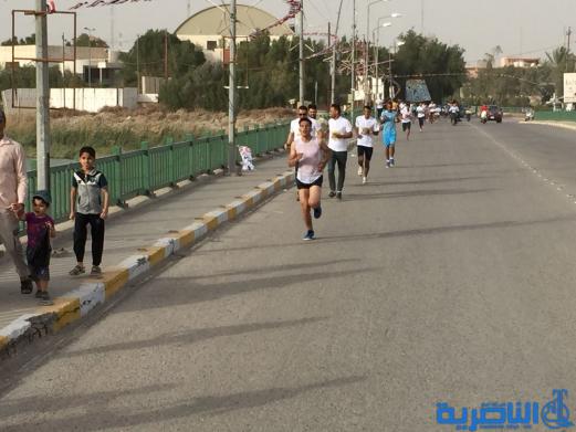 بالصور:انطلاق ماراثون اور الجماهيري في الناصرية 