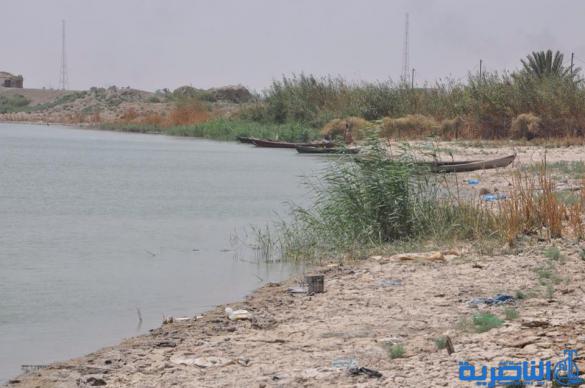  انعاش الاهوار .. نهر اللعيوسية تحول الى مكب للنفايات بعد تلكؤ اعمال تبطينه