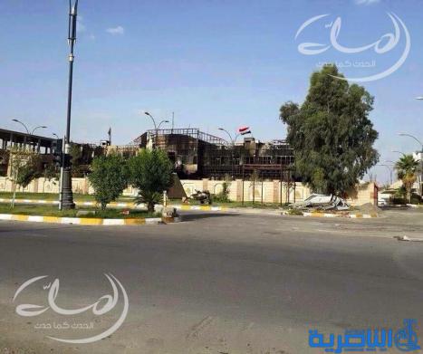 بالصور .. العلم العراقي يرفرف في تكريت