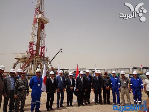 المثنى تفتتح اول بئر نفطي في الرقعة الاستشكافية العاشرة المشتركة مع ذي قار 