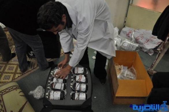 ذي قار : حملات التبرع بالدم تجمع 3661 قنينة دم في ستة اشهر