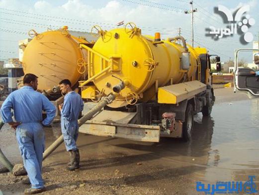 المباشرة بصيانة شبكات المجاري في ذي قار استعدادا لموسم الامطار