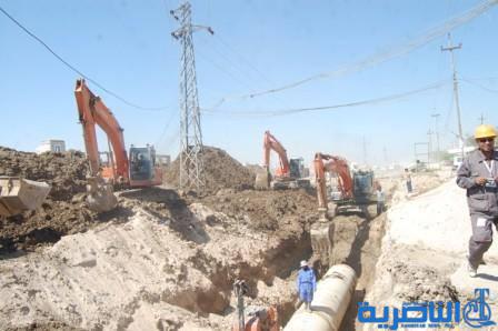  شمول مناطق جديدة وحذف اخرى ضمن مشروع مجاري الناصرية الكبير