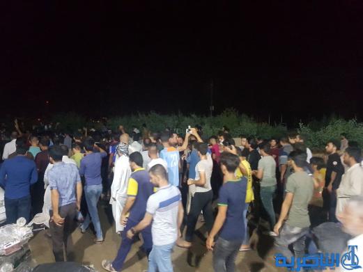  العشرات يتظاهرون ضد خصخصة الكهرباء في الرفاعي -تقرير مصور-