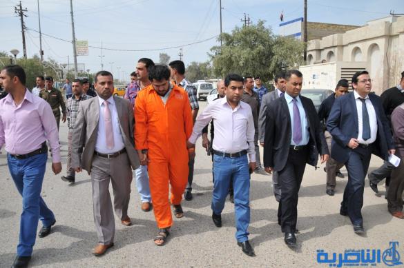 شرطة ذي قار تجري كشف الدلالة لفرقة استطلاع إرهابية متورطة بتفجيرات الناصرية - تقرير مصور -
