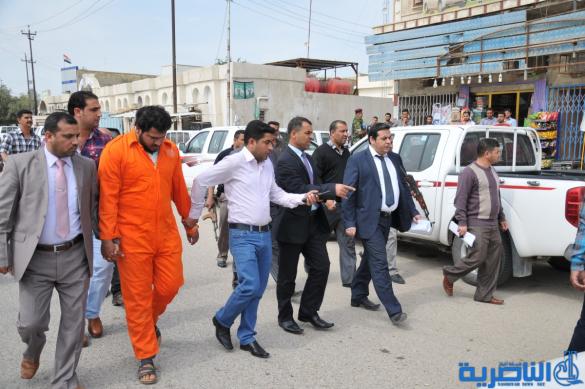 شرطة ذي قار تجري كشف الدلالة لفرقة استطلاع إرهابية متورطة بتفجيرات الناصرية - تقرير مصور -