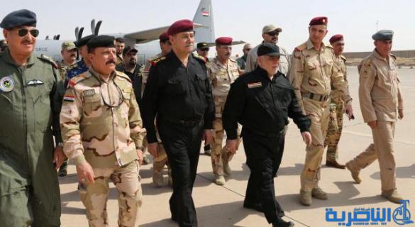 العبادي يجتمع مع القيادات الامنية في الموصل ويستمع لايجاز من قائد قادمون يا نينوى