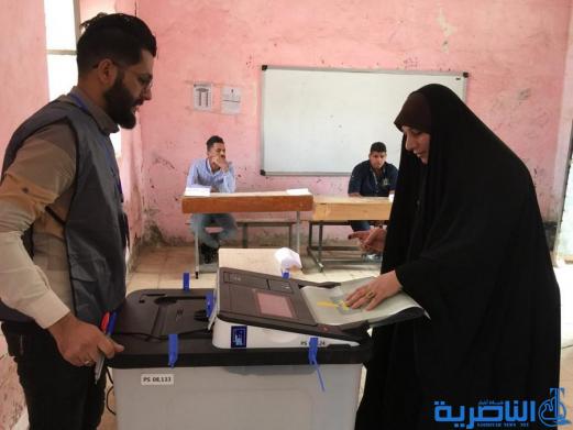 بالصور:الساعات الاولى من انطلاق التصويت العام في احد مراكز الناصرية الانتخابية