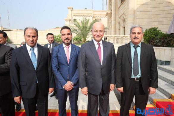 بالصور:لقاء وفد محافظة ذي قار برئيس الجمهورية برهم صالح