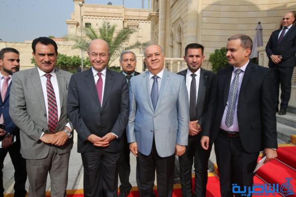 بالصور:لقاء وفد محافظة ذي قار برئيس الجمهورية برهم صالح
