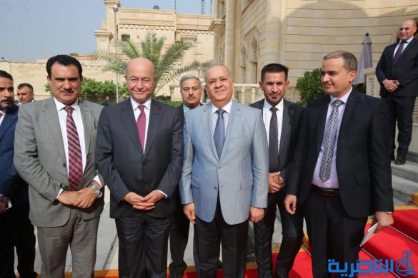 بالصور:لقاء وفد محافظة ذي قار برئيس الجمهورية برهم صالح
