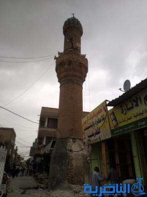 بالصور : الشطرة تهدم مسجدا عمره اكثر من مائة وسط استياء شعبي