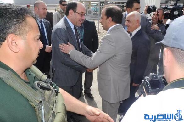 المالكي يصل الناصرية لاطلاق الحملة الدعائية لقائمته الانتخابية