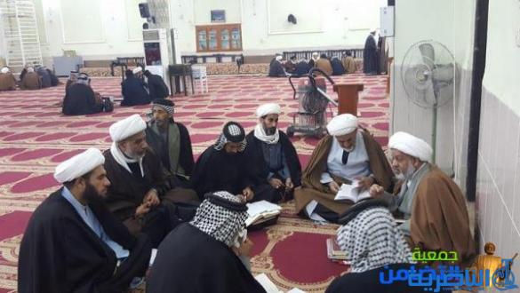 بالصور:الشيخ محمد مهدي الناصري يزور مدرسة العلوم الدينية في الناصرية