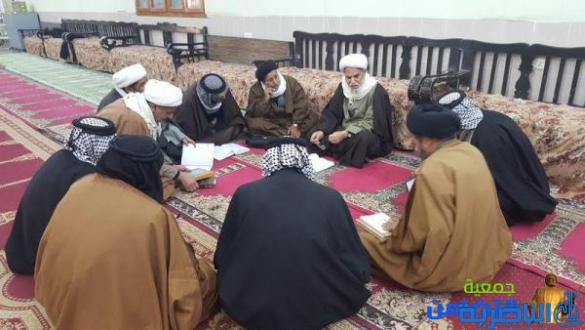 بالصور:الشيخ محمد مهدي الناصري يزور مدرسة العلوم الدينية في الناصرية