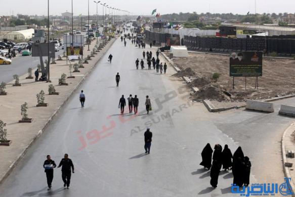 بالصور .. تكافل ودروس للإنسانية على طول الطريق الى كربلاء