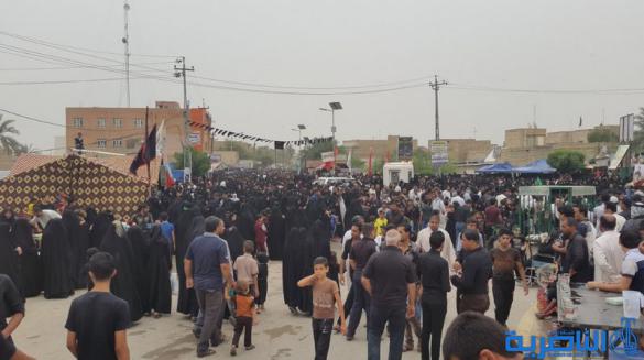 سوق الشيوخ:مواكب العزاء تجوب احياء القضاء احياء لذكر استشهاد الامام موسى الكاظم ( عليه السلام ) - تقرير مصور - 