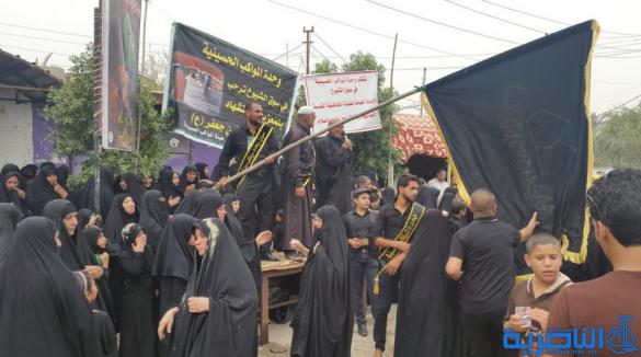 سوق الشيوخ:مواكب العزاء تجوب احياء القضاء احياء لذكر استشهاد الامام موسى الكاظم ( عليه السلام ) - تقرير مصور - 