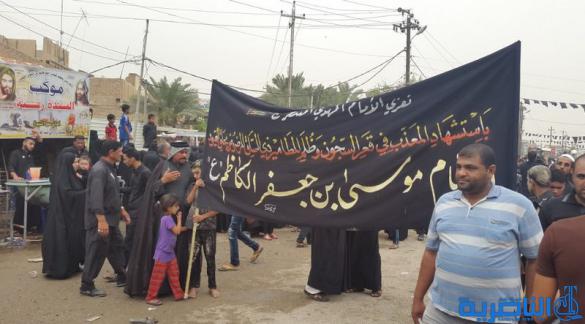 سوق الشيوخ:مواكب العزاء تجوب احياء القضاء احياء لذكر استشهاد الامام موسى الكاظم ( عليه السلام ) - تقرير مصور - 