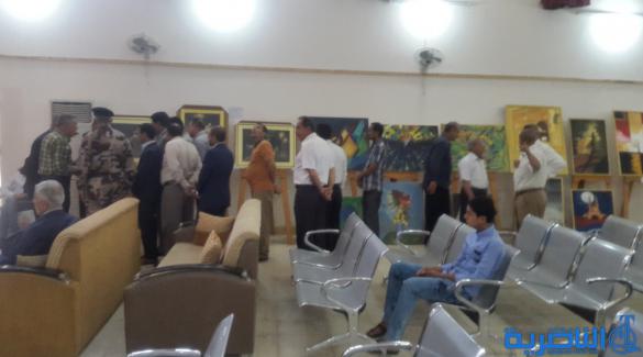 بالصور : ملتقى الفن التشكيلي التربوي يقيم معرضة الاول في سوق الشيوخ