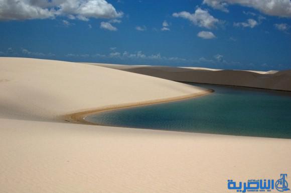 أغرب ما تراه بالطبيعة صحراء الرمال البيضاء التي بداخلها أسماك .!