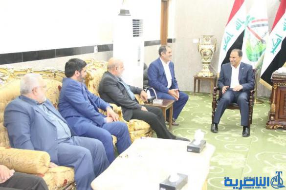 محافظ ذي قار يلتقي وفدا ايرانيا رفيع المستوى ، ويبحث معه عدد من القضايا  الاقتصادية والامنية