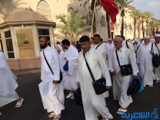 بالصور : حجاج ذي قار يحرمون من مسجد الشجرة قبل التوجه للمسجد الحرام _تقرير مصور _