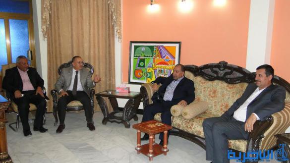 رئيس جهاز الاستخبارات في ذي قار يلتقي رئيس اتحاد رجال الاعمال وعدد من أعضائه