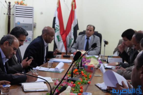 مشاريع  ذي قار تعلن عن اجراءات لتلافي شحة المياه استعدادا لموسم الصيف ،وتناقش التلكؤ بمشاريع الطرق