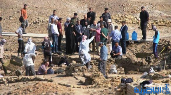 بعثة تنقيب اثارية في (تل زرغل) بالدواية بعد مائة عام من توقف التنقيب فيه