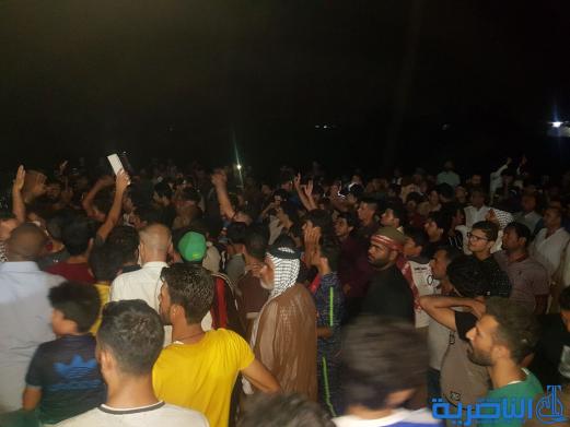  العشرات يتظاهرون ضد خصخصة الكهرباء في الرفاعي -تقرير مصور-