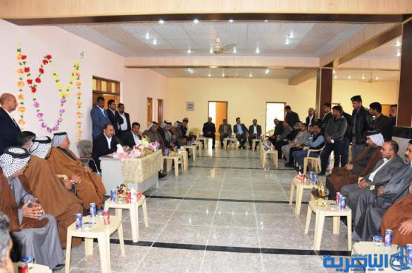 محافظ ذي قاريفتتح دائرة الاحوال المدنية في ناحية البطحاء ويلتقي عددا من وجهاء وشيوخ الناحية- تقرير مصور -