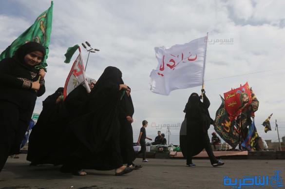 بالصور .. أرض تهتز تحت أقدام السائرين الى كربلاء
