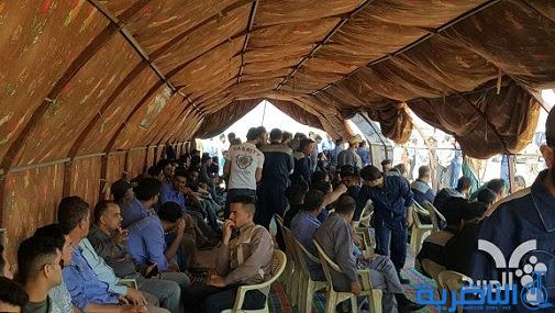 اعتصام مفتوح للاجراء والمتعاقدين في محطة كهرباء الناصرية