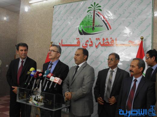 محافظ ذي قار يستقبل وزير العلوم والتكنولوجيا ، ويؤكد تواصل العمل لتكون ذي قار خالية من التلوث الاشعاعي والملوثات الخطرة
