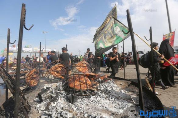 بالصور .. أرض تهتز تحت أقدام السائرين الى كربلاء