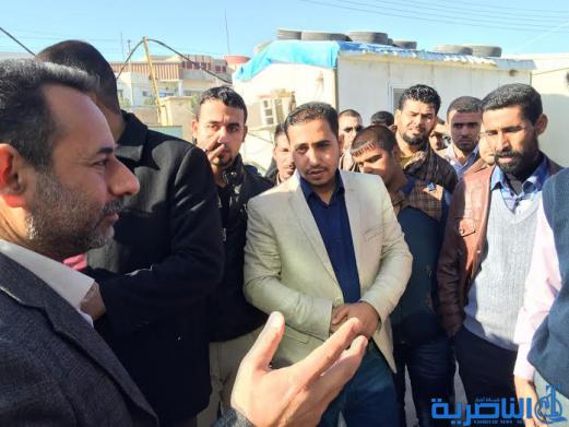 موظفو العقود في مجلس ذي قار يتظاهرون للمطالبة بتثبيتهم على الملاك الدائم - تقرير مصور -