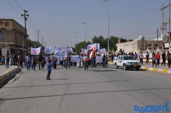 الدواية تتظاهر للمطالبة باقالة القائممقام وحل المجلس البلدي - تقرير مصور -