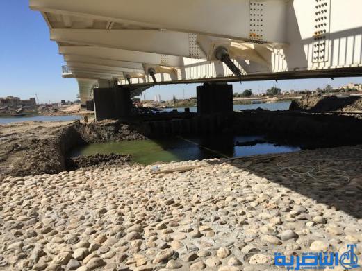  بالصور : اكتمال اول الجسور المعلقة فوق فرات الناصرية