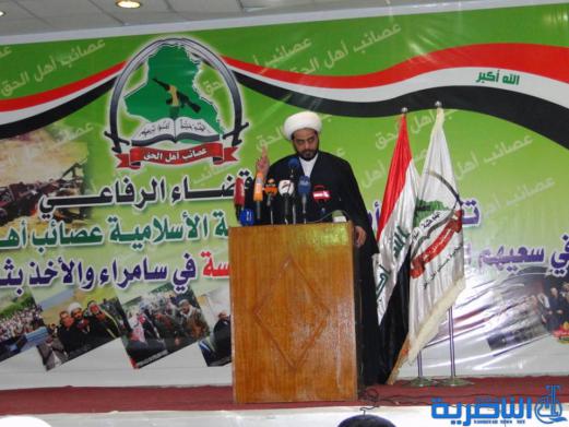 زعيم عصائب اهل الحق يقيم مؤتمرا عشائريا شمالي ذي قار ، ويحذر برزاني من التعرض للحشد الشعبي