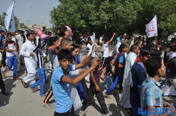 الدواية تتظاهر للمطالبة باقالة القائممقام وحل المجلس البلدي - تقرير مصور -