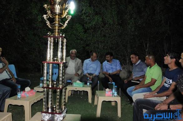 محافظ ذي قار يستقبل الفريق الحائز على بطولة الاصابع البنفسجية بكرة القدم