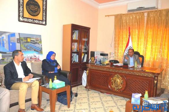 الناصري يزور هيئة استثمار ذي قار ، ويؤكد توجيه انذارات للشركات الاستثمارية المتلكئة ويلوح بسحب العمل منها