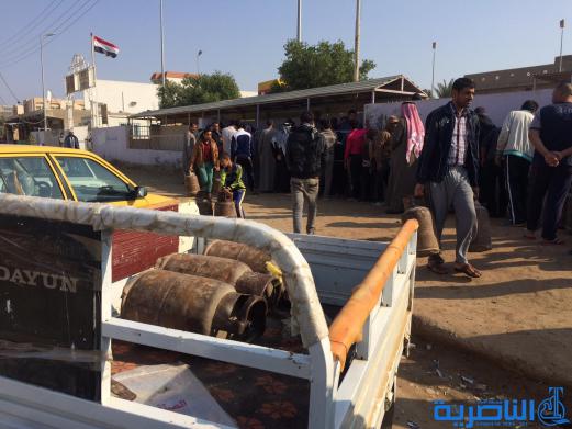  بالصور : ازمة الغاز مستمرة في الناصرية ، والاسطوانة بعشرة الاف دينار