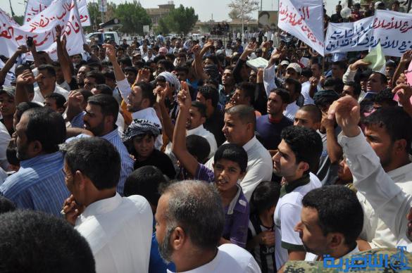 الدواية تتظاهر للمطالبة باقالة القائممقام وحل المجلس البلدي - تقرير مصور -