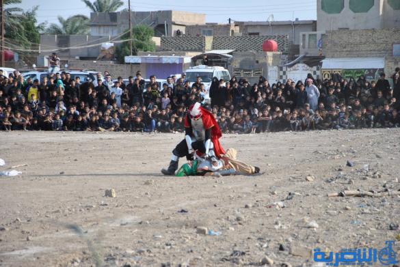 الشطرة تجري مراسيم &quot;التشابيه&quot; محاكاة تمثيلية لواقعة الطف