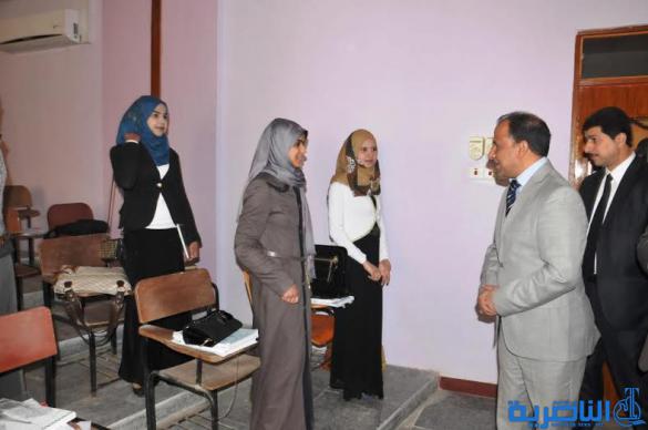 محافظ ذي قار يدعو الى انشاء جامعة تكنولوجية ، ويفتتح قسم التقنيات الكهربائية والنادي الطلابي للمعهد التقني في الناصرية