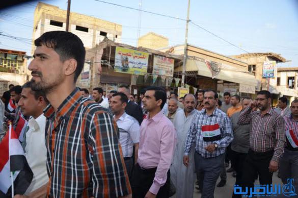 معلمو قلعة سكر ينظمون وقفة تضامنية دعما لقوات الجيش والحشد الشعبي - تقرير مصور -